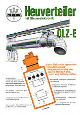 Neuero Heuverteiler QLZ-E, orig. Prospekt 1977