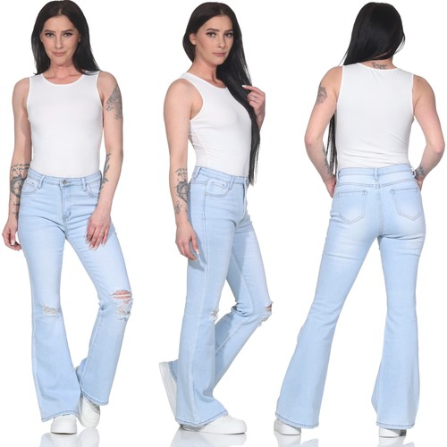 Schlaghose damen schlagjeans - schlaghose,