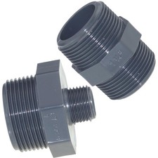 PVC Doppelnippel, PVC