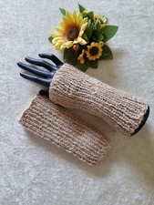 Pulswärmer Handstulpen aus reiner Alpakawolle  Neu Handgestrickt