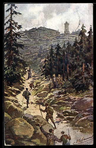 Künstler brocken - künstler-ak,