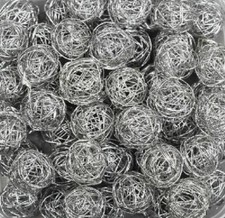 DRAHT BÄLLE 30mm 3cm. 10 Drahtbälle Drahtkugeln Dekobälle Kugeln Tischdekoration