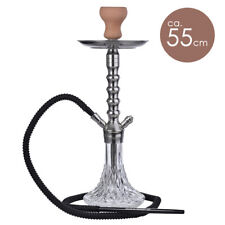 Wasserpfeife Shisha Nargile Set ca. 55cm 1 Schlauch Hookah transparent groß 