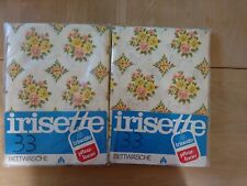 Nr. 33   4tlg. Bettwäscheset  Mehrfarbig  von Irisette  155x200  BÜGELFREI   NEU