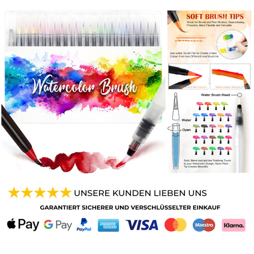 Aquarellstifte farben brush - aquarellstifte, 24