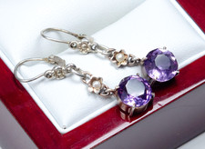 Silber antike ohrringe - -,
