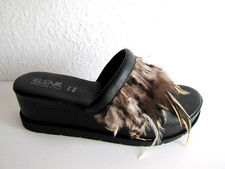 ELENA Damen Sandalen Gr.39 Echtleder Farbe schwarz MADE IN ITALY Top Zustand!