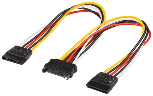 Sata stromkabel stecker - y, 1x
