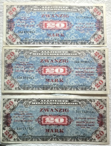 Banknoten 20 mark - 3,
