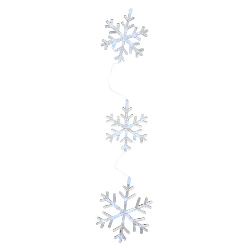 Led lichterkette schneeflocke - led,