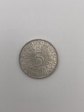 5 DM - Deutsche Mark - Münze - Silberadler - 1974 F - Heiermann