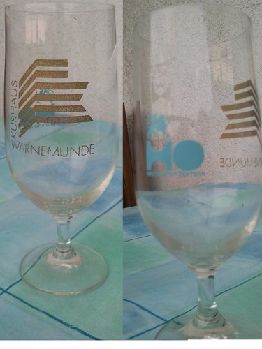 Altes bierglas tulpe kurhaus - ,