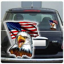 Weißkopfseeadler Eagle Auto Aufkleber Adler Amerika Flagge USA Seeadler DA1011 L