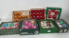 Alte Weihnachtskugeln aus den 80er Jahren, 48 tlg, Vintage, Glas  **TOP & OVP!**
