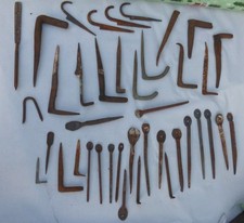 40 alte Haken Einschlaghaken