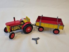 Blechspielzeug - Traktor rot