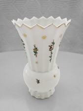 Antik 1910-1920 Rosenthal Bavaria Vase Blumen Goldrand Porzellan