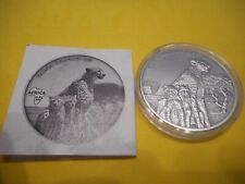 1 Silbermünze 2015 Gabun / Gepard 1 Unze Feinsilber.