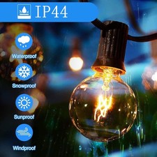 25 E12 Außen Lichterkette Glühbirnen G40 Birnen Garten Beleuchtung Warmweiß