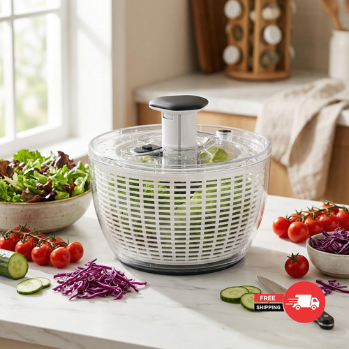 Salatschleuder groß 6l - salatschleuder,
