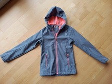 Outburst Softshelljacke Mädchen, Gr. 164, grau, atmungsaktiv, wasserabweisend