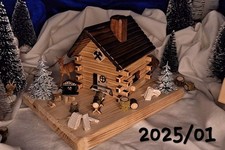 Räucherhäuschen Holz 2025/01 DIY Räucherhaus Licht Weihnachten Deko Erzgebirge
