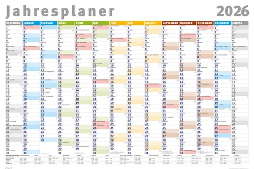 Jahresplaner 2026 wandplaner - 2026,