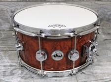 Drum Workshop Collectors 14" x 7" Snare Exotic Waterfall Bubinga  •SHOWROOM•