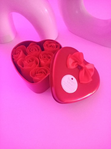Liebes herzbox rosen seifen - liebes, rosen-seifen