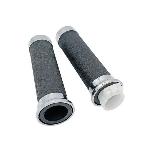 25mm gasgriffe schwarz chrom - schwarz,