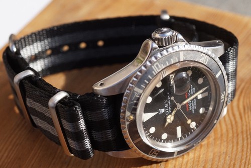 Nato strap armband grau - strap,