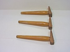 3x Konisch Couchfüße Sofafüße Holzbeine Möbelfüße Tischbeine Holzfüße H. 24 cm