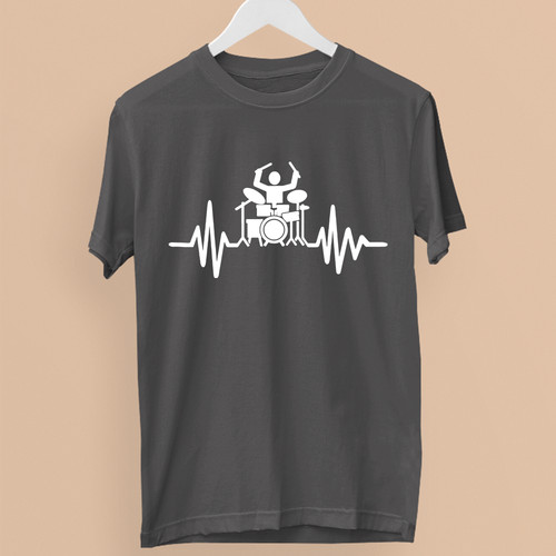 Drum heart beat shirt - drum,