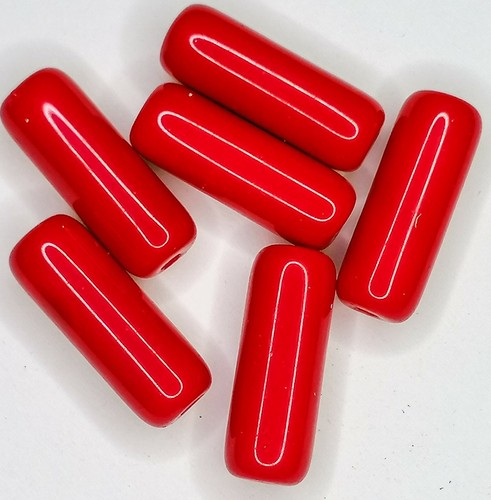 Riesige glasperlen rohr rot - rohr,