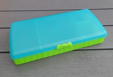 Tupperware Pausen Buffet Lunchbox blau/grün - mit 4 Fächer - Tupper 