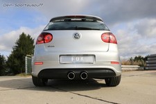 FOX Edelstahl Racing-Komplettanlage ab Kat mittig VW Golf 5 R32 2x100mm
