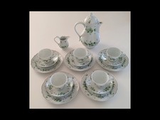 Hutschenreuther Kaffeeservice mit Goldrand - Serie „Dresden Pergola“