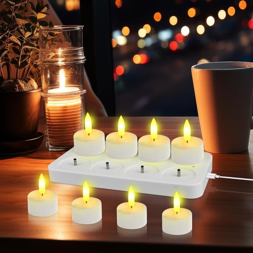 Led teelichter wiederaufladbar - teelichter,