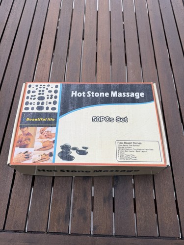 Hot stone massage - massage, mit