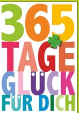 Geburtstag A4 365 Tage Glück