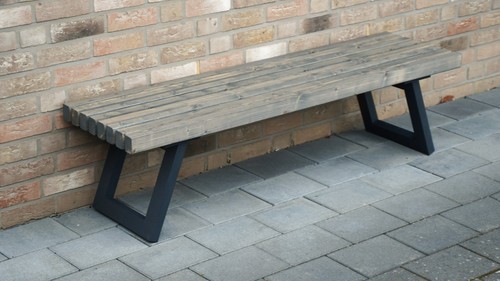 Moderne gartenbank aus - moderne,
