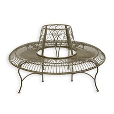 Gartenbank Baumbank Bank rund