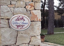 Keramikschild Willkommenshaus