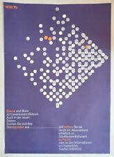 1978/79 Rolf Müller Leverkusen Poster HfG Ulm Design graphic Plakat DIN A1 
