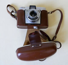 Analoge Foto-Kamera Agfa Isoly-Mat mit Ledertasche