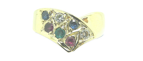 Damen brillant ring 750 - 750, gold