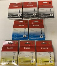 8 x Original Canon Patrone PGI 5 + CLI 8  iP3300 iP3500 iP4200 iP4300 iP4500
