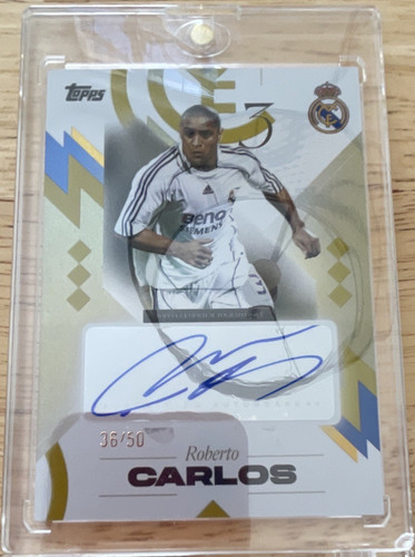 Topps roberto carlos autograph - topps,
