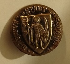 Antiker Knopf Wartburg Stadt