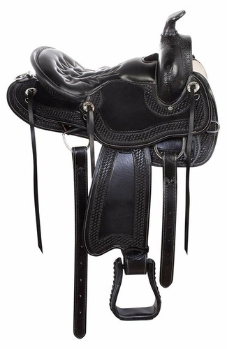 Premium leder western pferd - leder,
